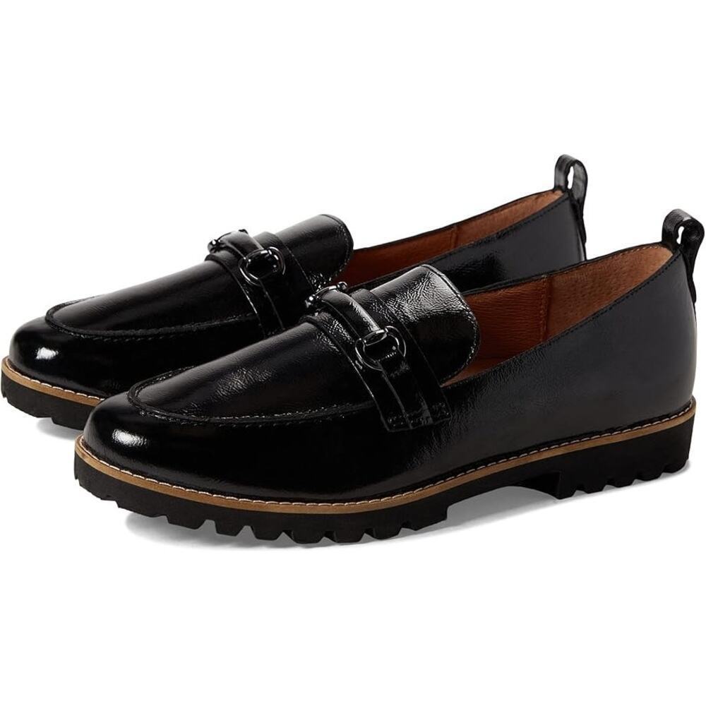 Gentle Souls by Kenneth Cole Women's Eugene Lug Bit Loafers Size 7.5 Black NWT